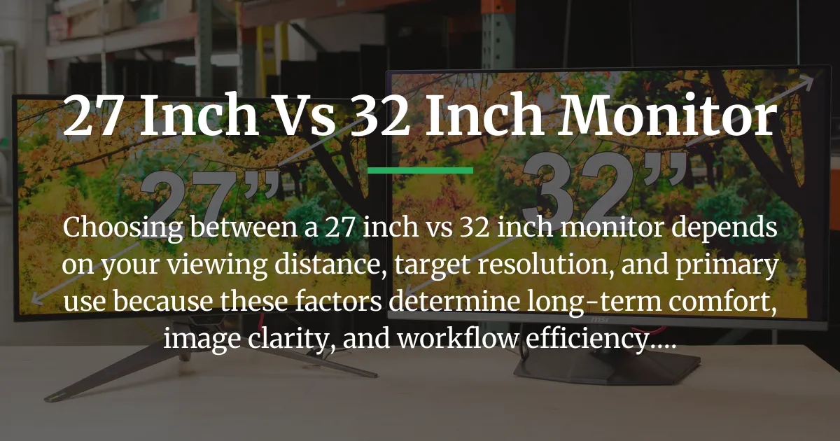 27 inch vs 32 inch monitor
