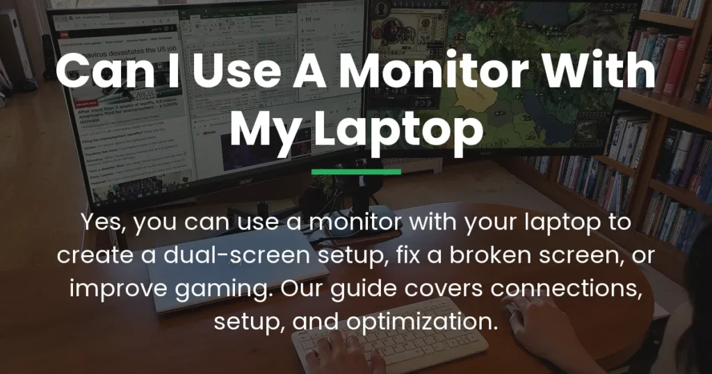 can i use a monitor with my laptop