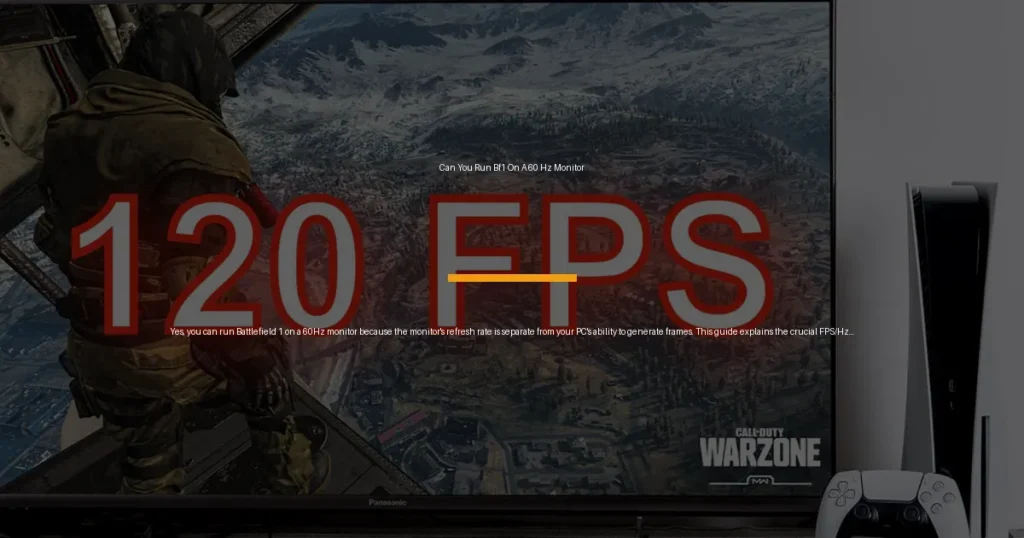 can you run bf1 on a 60 hz monitor