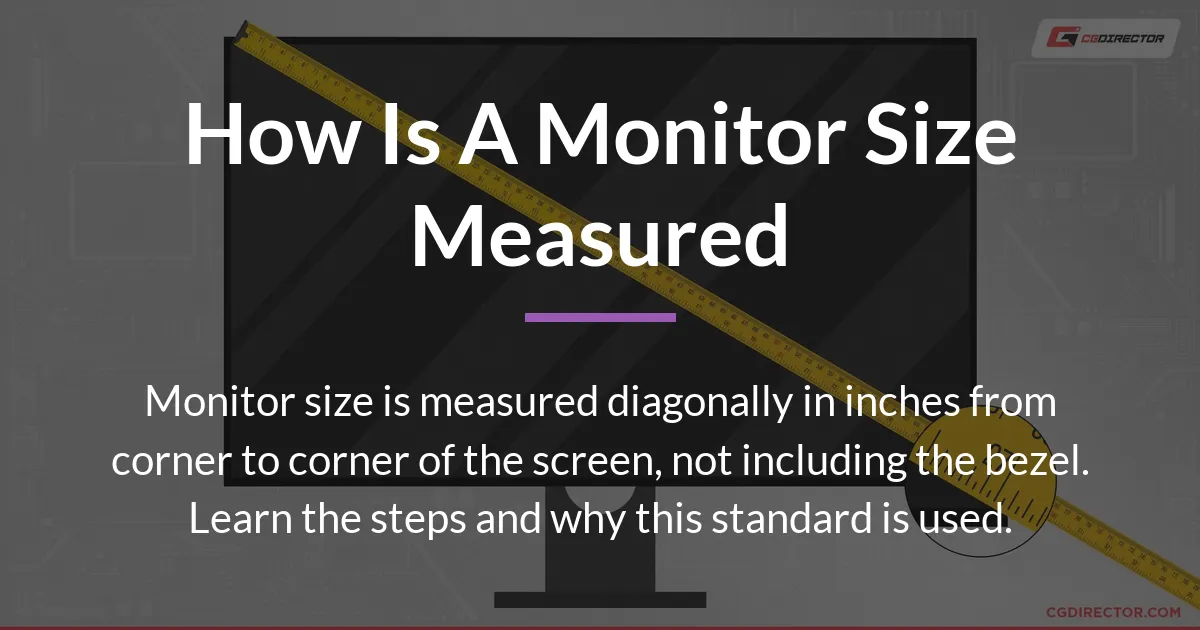 how is a monitor size measured