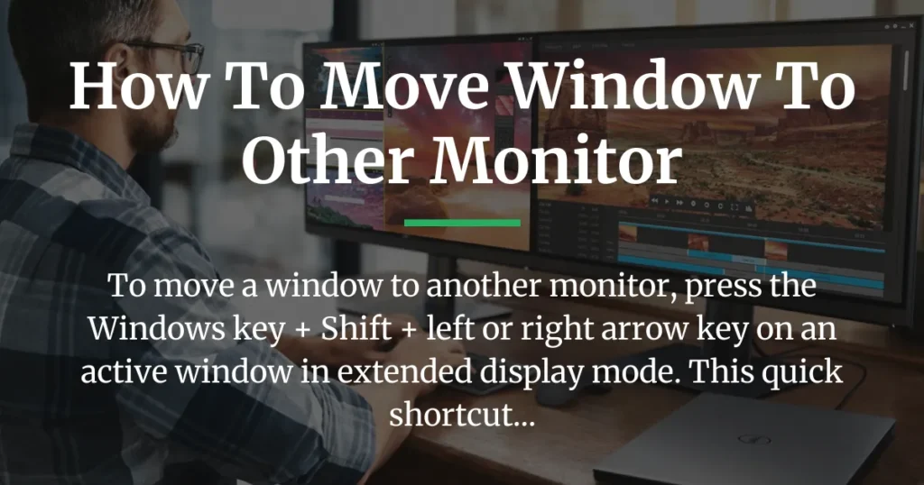 how to move window to other monitor